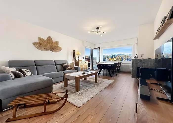 아파트 Alpine Vista - Next To The Cable Car - Swiss Alps *